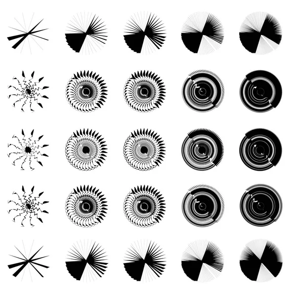 Éléments géométriques circulaires — Image vectorielle