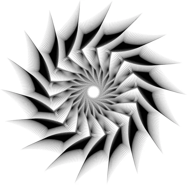 Circular geometric shape — Stock Vector