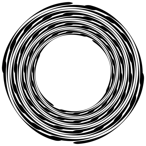 Geometrische kunst met circulaire motief. — Stockvector