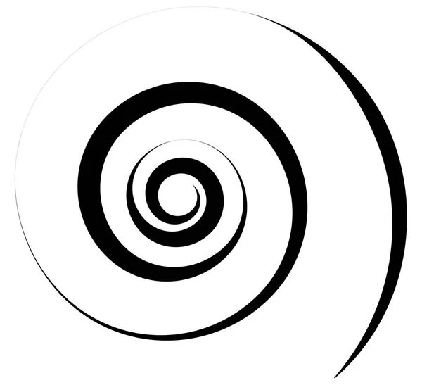 Spirale, illustration tournoyante . — Image vectorielle