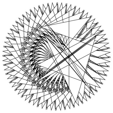 Geometrik soyut mandala
