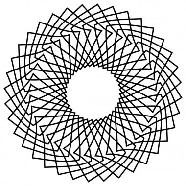 Geometrik soyut mandala