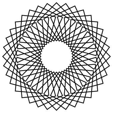 Geometrik soyut mandala