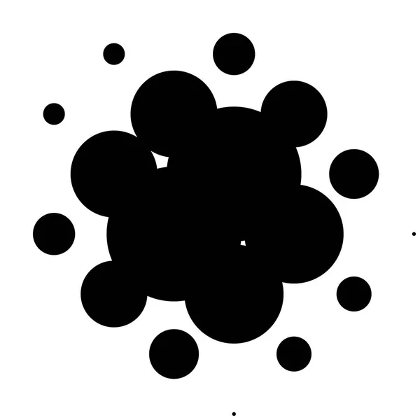 Cirkel gradient prickar — Stock vektor