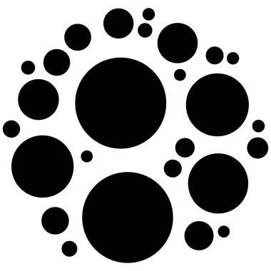 Dairesel geometrik motif. 