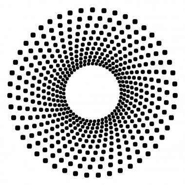 Dairesel geometrik motif. 