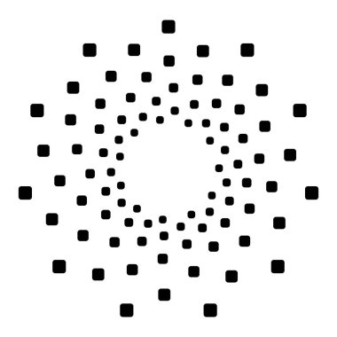 Dairesel geometrik motif. 