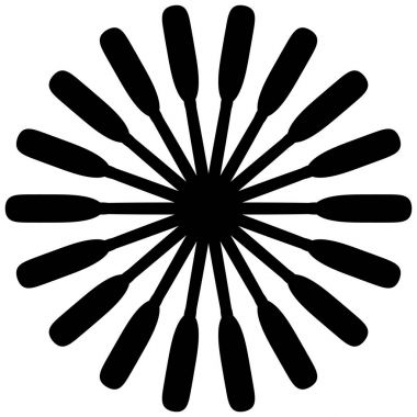 Dairesel geometrik motif. 