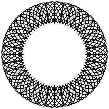 Dairesel geometrik motif. 