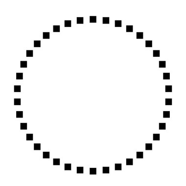 Dairesel geometrik motif. 