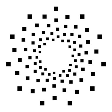 Dairesel geometrik motif. 