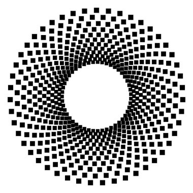 Dairesel geometrik motif. 