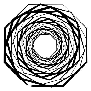 Dairesel geometrik motif. 