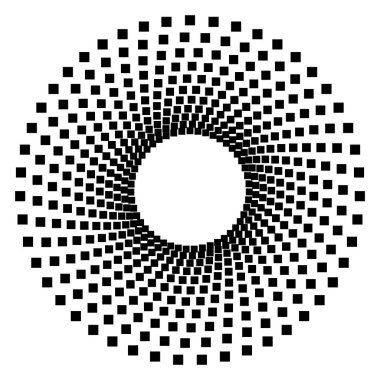 Dairesel geometrik motif. 