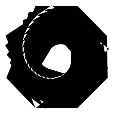 Dairesel geometrik motif. 