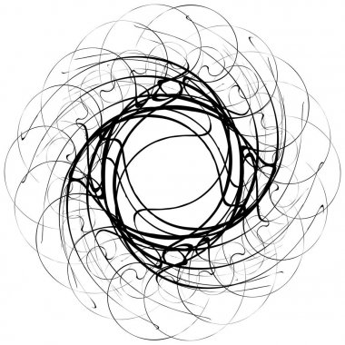 Dairesel geometrik motif. 