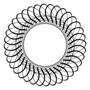 Dairesel geometrik motif. 