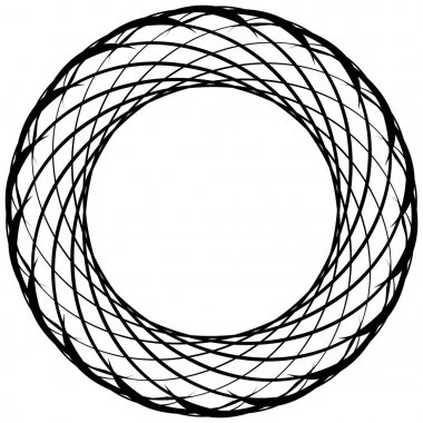 Dairesel geometrik motif. 