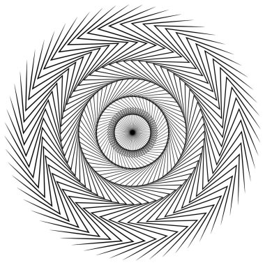 Dairesel geometrik motif. 