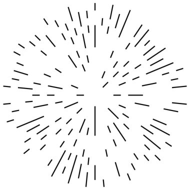 Dairesel geometrik motif. 