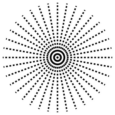 Dairesel geometrik motif. 