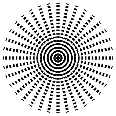 Dairesel geometrik motif. 