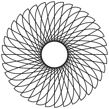 Dairesel geometrik motif. 