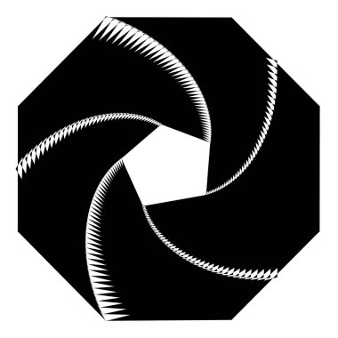 Dairesel geometrik motif. 