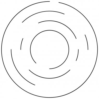 Dairesel geometrik motif. 