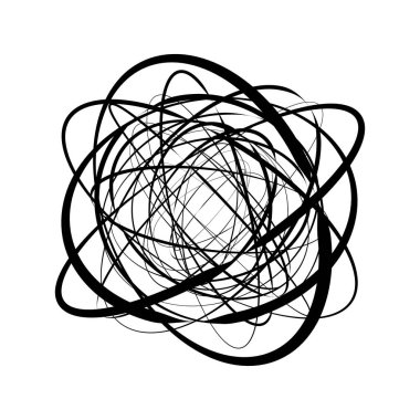 Soyut dairesel geometrik motif. 