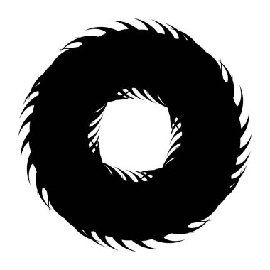 Soyut dairesel geometrik motif. 