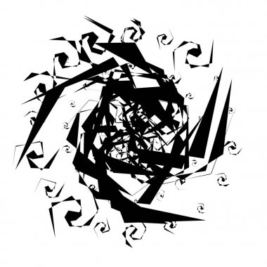 Soyut dairesel geometrik motif. 