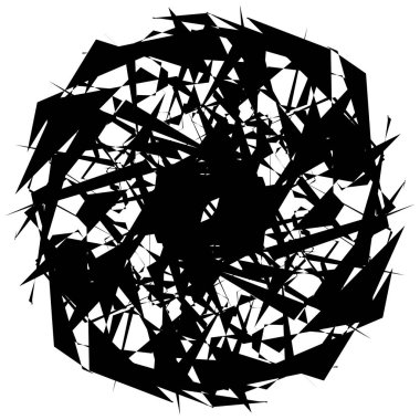 Soyut dairesel geometrik motif. 