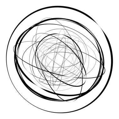 Soyut dairesel geometrik motif. 