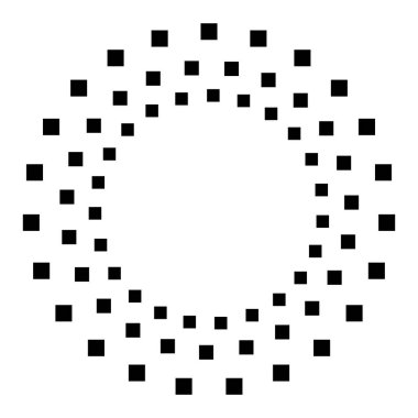 Soyut dairesel geometrik motif. 