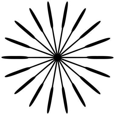 Soyut dairesel geometrik motif. 