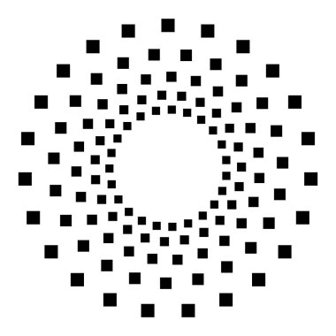 Soyut dairesel geometrik motif. 