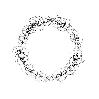 Soyut dairesel geometrik motif. 
