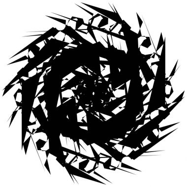 Soyut dairesel geometrik motif. 