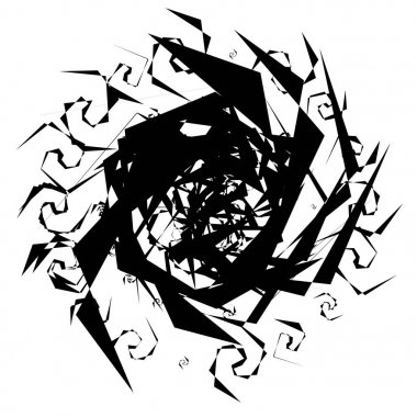 Soyut dairesel geometrik motif. 