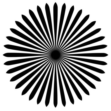 Soyut dairesel geometrik motif. 