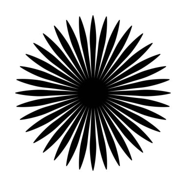 Soyut dairesel geometrik motif. 