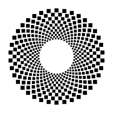 Soyut dairesel geometrik motif. 