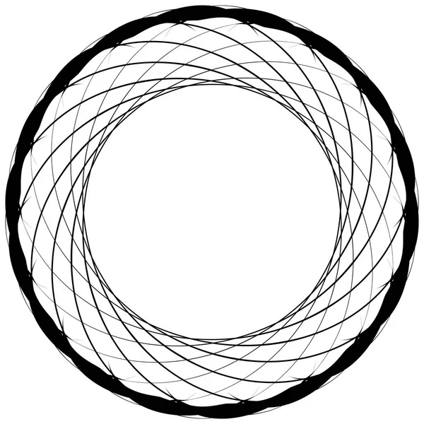 円形の幾何学的なモチーフ. — ストックベクタ