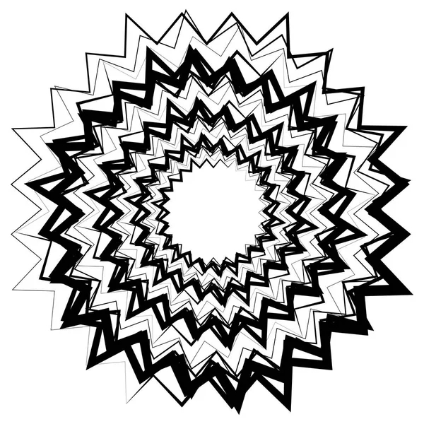 Circular geometric motif. — Stock Vector