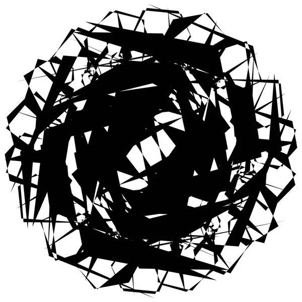 抽象的な円形の幾何学的なモチーフ. — ストックベクタ