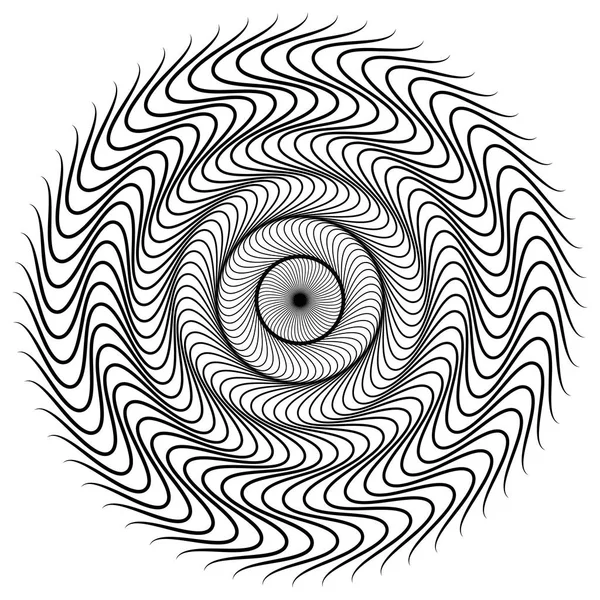 Soyut dairesel geometrik motif. 