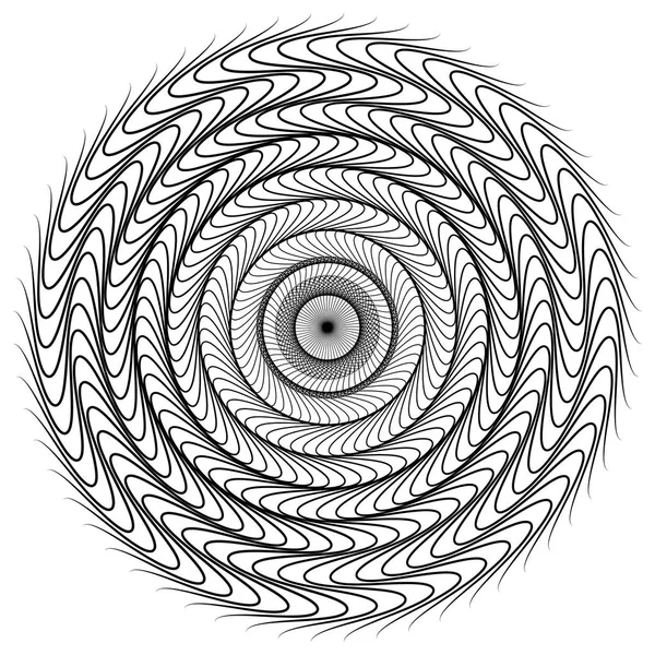 Soyut dairesel geometrik motif. 