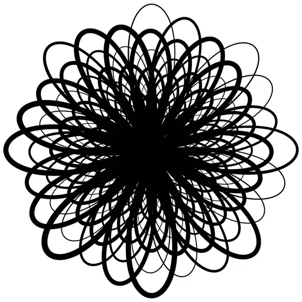 Soyut dairesel geometrik motif. 