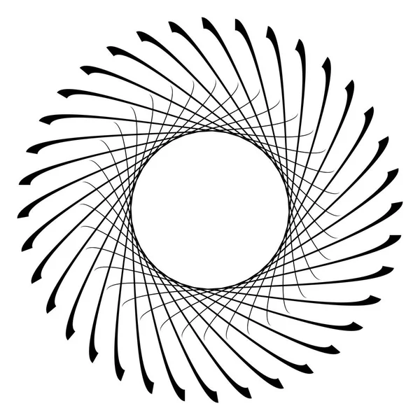 Absztrakt körkörös geometriai motívum. — Stock Vector